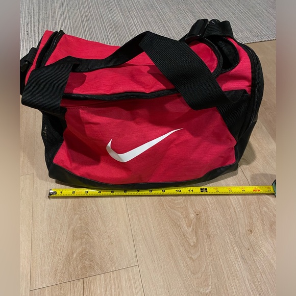 Nike Handbags - Nike Brasilia Small Duffel Gym Bag pink black White Swoosh